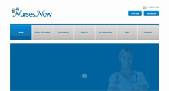 Desktop Screenshot of nursesnow.com.au