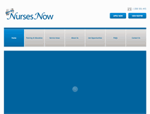 Tablet Screenshot of nursesnow.com.au